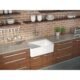 LaToscana 30" Reversible Fireclay Farmhouse Sink in White LTW3019W - Image 9