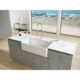 LaToscana 36" Reversible Fireclay Farmhouse Sink in White LTW3619W - Image 9