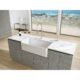 LaToscana 36" Reversible Fireclay Farmhouse Sink in White LTW3619W - Image 10