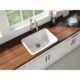 LaToscana 27'' Undermount or Drop-in Fireclay Farmhouse Sink in White LUM2719W