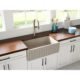 LaToscana 30'' Reversible Fireclay Farmhouse Sink in Silver Flax LFS3018SF