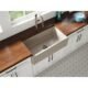 LaToscana 33'' Reversible Fireclay Farmhouse Sink in Silver Flax LFS3318SF - Image 2
