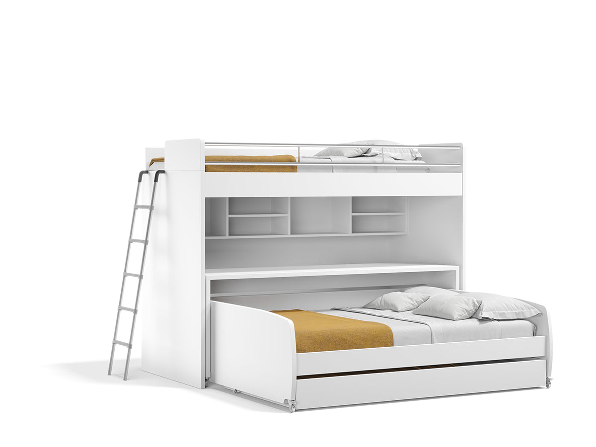 images NEW Bel Mondo XL Twin-over-Full/Full XL Bunk Bed Set – 4-in-1 Convertible by Multimo Beds - Image 1