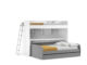 NEW Bel Mondo XL Twin-over-Full/Full XL Bunk Bed Set – 4-in-1 Convertible by Multimo Beds - Image 4