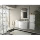 LaToscana Oasi 53" Vanity With Left Side Cabinet OA53OPT3W