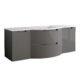 LaToscana Oasi 57" Vanity With Both Side Cabinets OA57OPT4W - Image 6