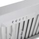 Cosmo 48"  Under Cabinet Range Hood with Push Button Controls, Permanent Filters, 3-Speed Fan and LED Lights in Stainless Steel COS-QB48 - Image 6
