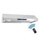 Cosmo 48" Ducted Under Cabinet Range Hood with Soft-Touch Controls, Permanent Filters, 4-Speed Fan, LED Lights in Stainless Steel COS-QS48 - Image 4
