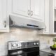 Cosmo 36" Ducted Under Cabinet Range Hood in Stainless Steel with Touch Display, LED Lighting and Permanent Filters COS-QS90 - Image 2