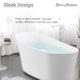 Swiss Madison Sublime 67" Single Slipper Freestanding Bathtub - SM-FB573 - Image 10