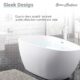 Swiss Madison Monaco 67" Freestanding Bathtub - SM-FB575 - Image 10