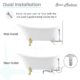 Swiss Madison Caché Single Acrylic Bathtub SM-FB585CBG - Image 11