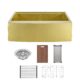 Swiss Madison Tourner 33" x 22" Stainless Steel, Single Basin, Farmhouse Sink Kitchen Workstation with Apron in Rose Gold - SM-KS28RG - Image 25