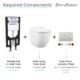 Swiss Madison St. Tropez Wall Hung Toilet Set SM-WK449 - Image 11
