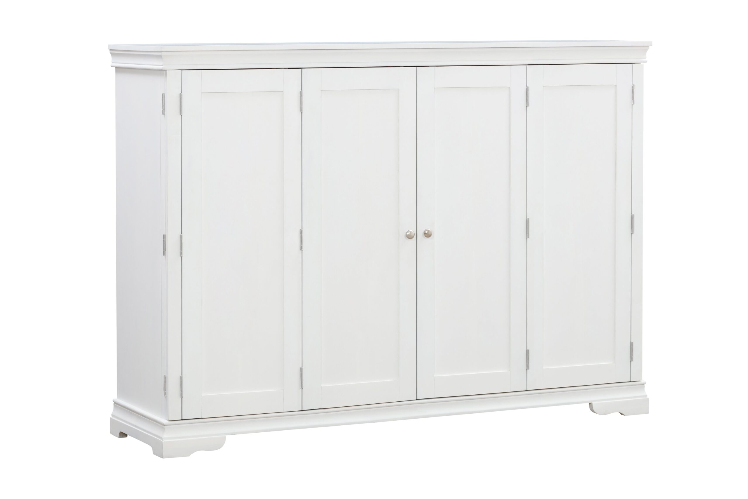 images Night and Day Furniture Murphy Sealy San Sebastian Cabinet Bed, Queen, White Finish - Image 1