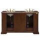 Silkroad Exclusive 60'' Baltic Brown Granite Top Double Sink Bathroom Vanity - HYP-0712-BB-UIC-60 - Image 4