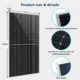 SunGoldPower 560 Watt Bifacial PERC Solar Panel Full Pallet (32 Panels ) SG-560WBG - Image 3