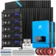 SunGoldPower Off Grid Solar Kit 16KW 48VDC 120V/240V LifePO4 25.6KWH Lithium Battery 32 X 415 Watts Solar Panels SGR-16K25E