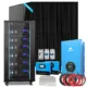 SunGoldPower Off-Grid Solar Kit 15000W 48VDC 120V/240V LifePo4 30.72KWH Lithium Battery 20 X 415 Watts Solar Panels SGR-15K20E