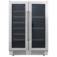 Thor Kitchen 24"French Door Wine and Beverage Center, 21 Wine Bottle Capacity and 95 Can Capacity TBC2401DI
