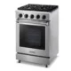 Thor Kitchen 24'' Freestanding  Gas Range in Stainless Steel LRG2401U - Image 4