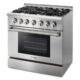 Thor Kitchen 36" Professional Dual Fuel Range in Stainless Steel HRD3606U - Image 4