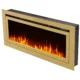 Touchstone Sideline Deluxe Gold 50" Recessed Smart Electric Fireplace 86275