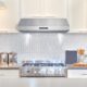 Cosmo 36'' Under Cabinet Range Hood with Digital Touch Controls, 3-Speed Fan, LED Lights and Permanent Filters in Stainless Steel UMC36 - Image 2