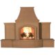 American Fyre Designs Grand Phoenix Outdoor Fireplace with Extended Bullnose Hearth 818-05-N-CB-RUC - Image 2