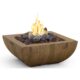 American Fyre Designs 36'' Bordeaux Square Reclaimed Wood Fire Bowl - Image 2