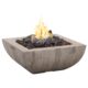 American Fyre Designs 36'' Bordeaux Square Reclaimed Wood Fire Bowl