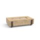 American Fyre Designs 60'' Iron Saddle Rectangular Outdoor Firetable - Image 2