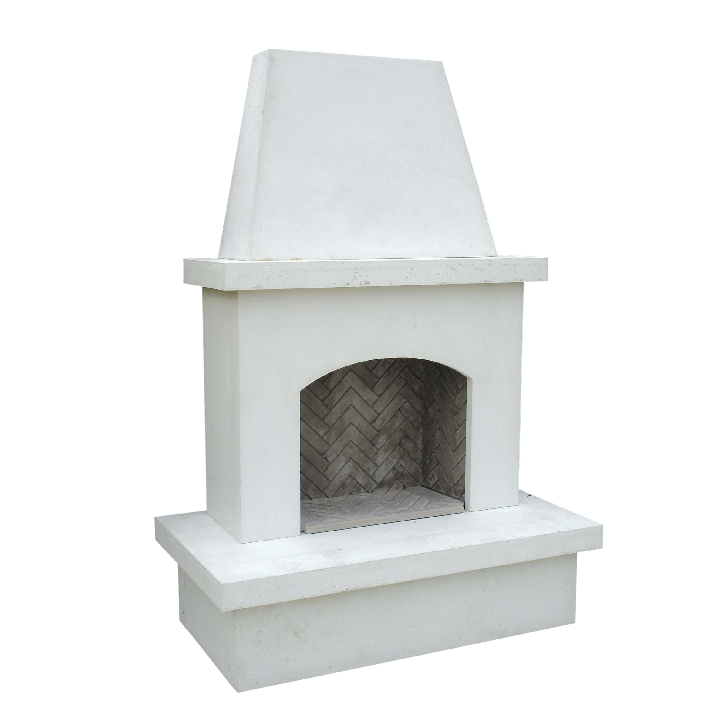 images American Fyre Designs Contractor's Model Vent-Free Fireplace White Concrete 140-11-A-WC-RBC - Image 1