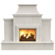 American Fyre Designs 110'' Grand Cordova Vent-Free Outdoor  Fireplace with Rectangle Extended Bullnose Hearth 182-35-N-CB-RUC - Image 2