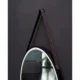 Ancerre 24” Sangle Led Mirror Black Framed Lighted Bathroom Vanity Mirror and Vegan leather Strap LEDM-SANGLE-24-B - Image 5
