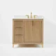 Ancerre 36” Turlington Bathroom Vanity Oak Single Sink VTS-Turlington-36-Oak-WQZ - Image 2