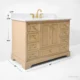 Ancerre 48” Audrey Bathroom Vanity Oak Single Sink Cabinet Set VTS-Audrey-48-Oak-WQZ - Image 3