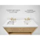 Ancerre 60” Momo Bathroom Vanity Oak Double Sinks VTS-Momo-60-Oak-WQZ - Image 4