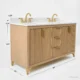Ancerre 60” Turlington Bathroom Vanity Oak Double Sinks VTS-Turlington-60-Oak-WQZ - Image 4