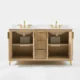 Ancerre 60” Turlington Bathroom Vanity Oak Double Sinks VTS-Turlington-60-Oak-WQZ - Image 5