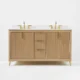 Ancerre 60” Turlington Bathroom Vanity Oak Double Sinks VTS-Turlington-60-Oak-WQZ - Image 3
