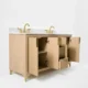 Ancerre 60” Turlington Bathroom Vanity Oak Double Sinks VTS-Turlington-60-Oak-WQZ - Image 2