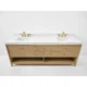Ancerre 84” Momo Bathroom Vanity Oak Double Sinks VTS-Momo-84-Oak-WQZ - Image 6