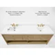 Ancerre 84” Momo Bathroom Vanity Oak Double Sinks VTS-Momo-84-Oak-WQZ - Image 3