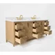 Ancerre 84” Turlington Bathroom Vanity Oak Double Sinks VTS-Turlington-84-Oak-WQZ - Image 7