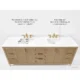Ancerre 84” Turlington Bathroom Vanity Oak Double Sinks VTS-Turlington-84-Oak-WQZ - Image 4