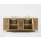 Ancerre 84” Turlington Bathroom Vanity Oak Double Sinks VTS-Turlington-84-Oak-WQZ - Image 5