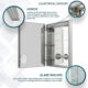 Aquadom Royale Plus 24×30 Left Hinge LED Lighted Medicine Cabinet - Image 13
