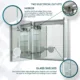 Aquadom Royale Plus 30'' × 36'' LED Lighted Medicine Cabinet - Image 17