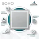 Aquadom SOHO 30'' × 30'' LED Lighted Bathroom Mirror - Image 9